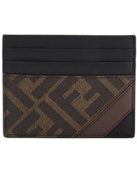 fendi money clip card holder
