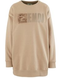 Fendi Sweat col rond F - Neutre