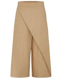 Loewe - Wrapped Cropped Trousers - Lyst