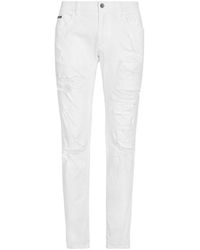 Dolce & Gabbana - White Skinny Stretch Jeans - Lyst