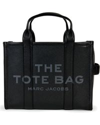 Marc Jacobs - Le sac fourre-tout noir en cuir moyen - Lyst