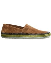 Loewe - Rio Suede And Raffia Espadrilles - Lyst