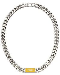 Fendi Roma Necklace - Metallic