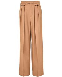 Chloé - Straight Pleated Pants - Lyst