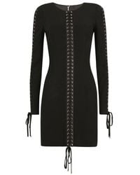 Dolce & Gabbana - Short Cady Dress - Lyst