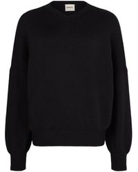 KHAITE - Wolfe Cashmere V-Neck Sweater - Lyst