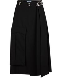 Prada Jupe Militaire - Noir