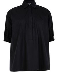 Max Mara - Bluse Aus Baumwollpopeline Teano - Lyst