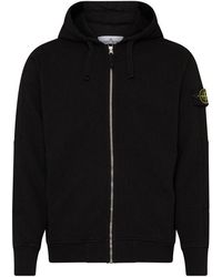 Stone Island - Hoodie With Logo Patch - Lyst