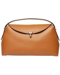 Totême - T-Lock Leather Shoulder Bag - Lyst