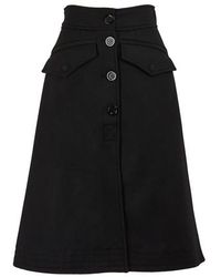 Moncler Jupe en laine - Noir