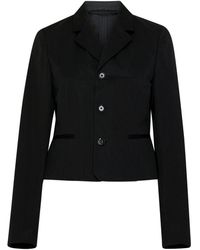 Lemaire - Single Breasted Short Jacket - Lyst