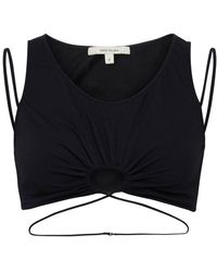 Nensi Dojaka - Cropped Tank Top With Front Key Hole - Lyst