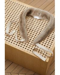 Max Mara Asbuurg Mink Fur Collar - Grey