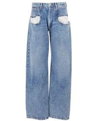 Maison Margiela Oversize Pockets Jeans - Blue