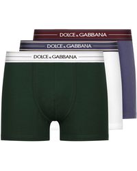 Dolce & Gabbana - Lot de 3 boxers coupe regular en coton - Lyst
