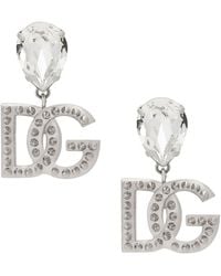 Dolce & Gabbana - Earrings With Rhinestones - Lyst