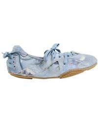 Acne Studios - Lace-Up Leather Flats - Lyst