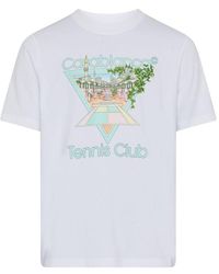 Casablancabrand - Tennis Club Pastelle Printed Patterned Top - Lyst