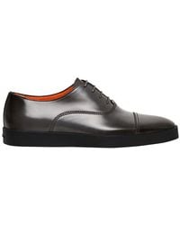 Santoni Oxford-Schuhe aus Leder - Schwarz