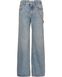 Loewe - Verzierte High-Rise Flared Jeans - Lyst