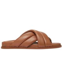 Anine Bing Lizzie Slides in Black | Lyst