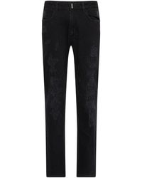 Givenchy - Slift Fit Jeans In Destroyed Denim - Lyst