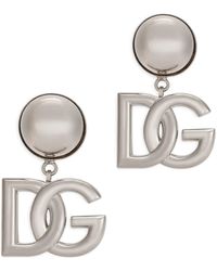 Dolce & Gabbana - Ohrclips mit DG-Logo - Lyst