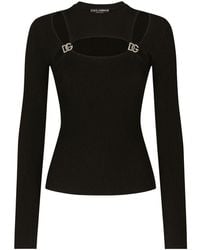Dolce & Gabbana - Ribbed Viscose Sweater - Lyst