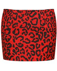 Dolce & Gabbana - Leopard-print Brocade Miniskirt - Lyst