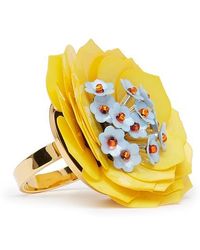 La DoubleJ Blossom Ring - Yellow
