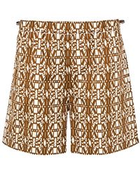 Max Mara - Printed Poplin Shorts - Lyst