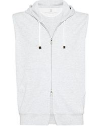 Brunello Cucinelli - Sweatshirt With Hood - Lyst