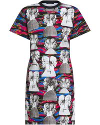 Louis Vuitton - T-Shirt-Kleid mit Zebra- und Büsten-Motiv - Lyst