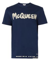 Alexander McQueen Logo T-shirt - Blue
