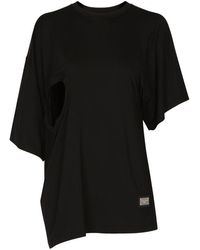 Dolce & Gabbana - Asymmetrical Top With Cut-Out - Lyst