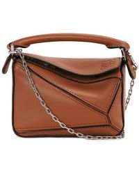 loewe puzzle bag tan medium