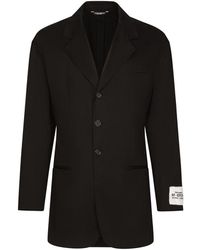 Dolce & Gabbana - Stretch Cotton Gabardine Jacket - Lyst