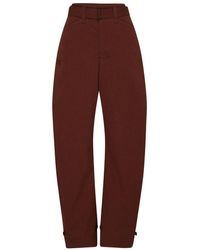 Lemaire - Belted Tapered Pants - Lyst