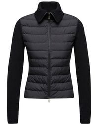Moncler - Bi-Material Zip-Up Jacket - Lyst