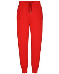 Dolce & Gabbana - Jersey jogging Pants With Embossed Tag - Lyst