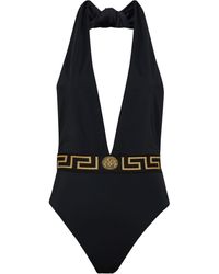 Versace - Einteiliger Badeanzug aus recyceltem Vita Lycra - Lyst