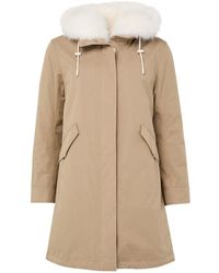 Yves Salomon - Cotton Parka With A Hood - Lyst