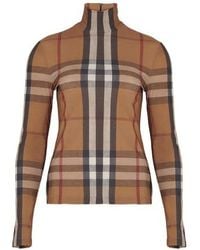 Burberry Long-sleeved tops for Women - Up to 60% off at Lyst.com