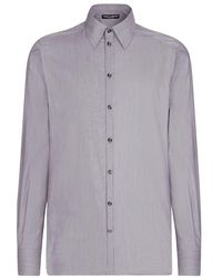 Dolce & Gabbana - Cotton Martini-Fit Shirt - Lyst