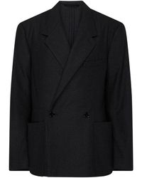 Lemaire - Double-breasted Tailored Jacket - Lyst