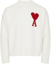 Ami Paris - Ami De Cœur Crewneck Sweater - Lyst