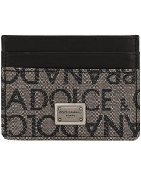 Dolce & Gabbana - Jacquard Card Holder - Lyst