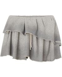 Acne Studios - Fleece Mini Skirt - Lyst