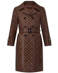 Louis Vuitton Monogram Belted Trench - Brown